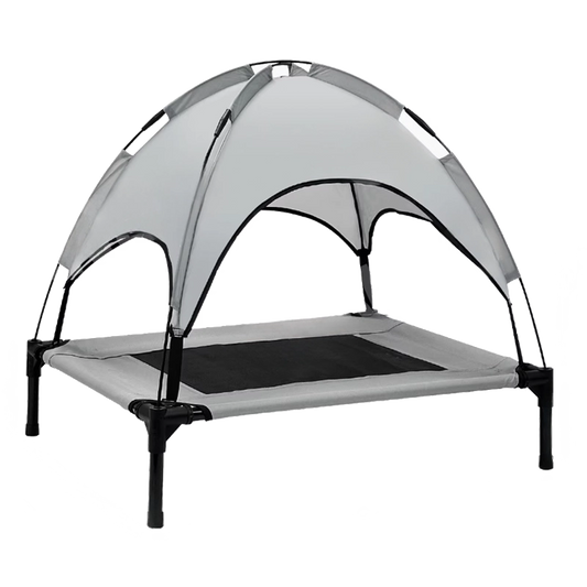 Dog tent bed outdoor portable - gray - Size S